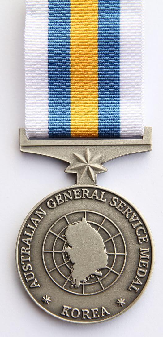 Australian General Service Medal for Korea ADF Members & Families