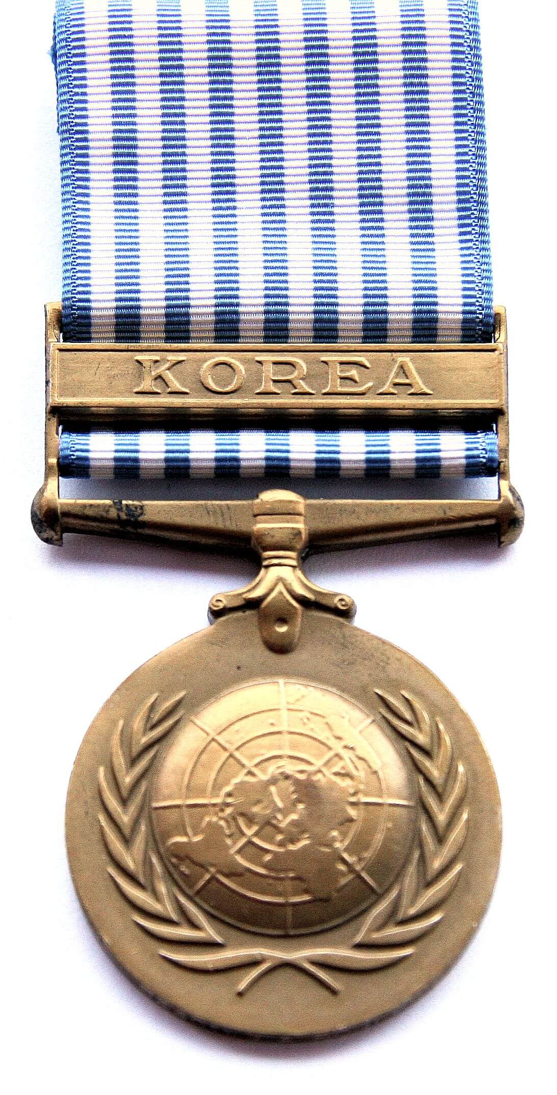 UNITED NATIONS SERVICE MEDAL RIBBON KOREA Military Service Award 1946-1960 rfe.ie