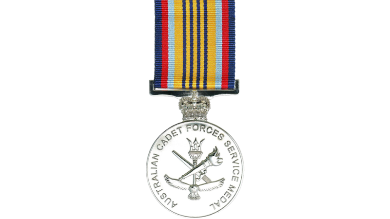 Australian Cadet Forces Service Medal front