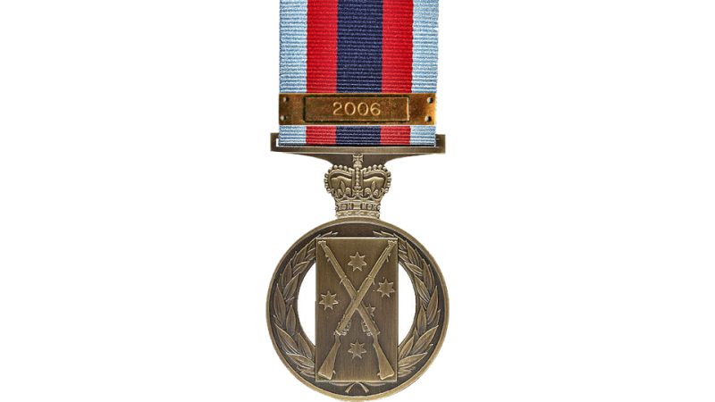 Champion Shots Medal front