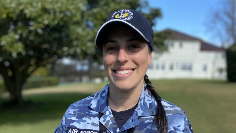 Aircraftwoman Genna Mervis is supporting the 2020 Defence Blood Challenge.