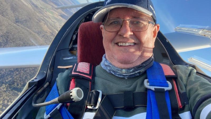 Avid glider pilot Commodore Drew McKinnie knows the value of blood donations and is encouraging participation in this year's blood challenge.