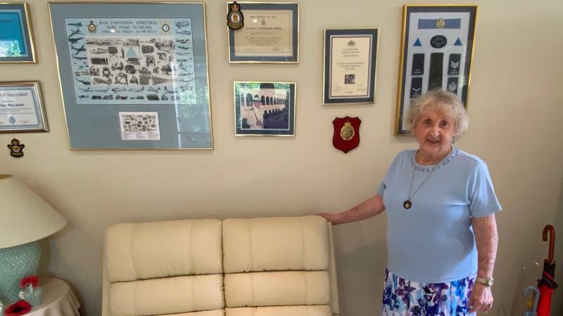 Shirley McLaren has been awarded an Air Force Gold Commendation for superior achievement.  
