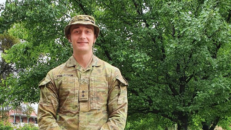 Lieutenant James Finlayson, of 3 RAR, is deployed on Operation COVID-19 Assist.