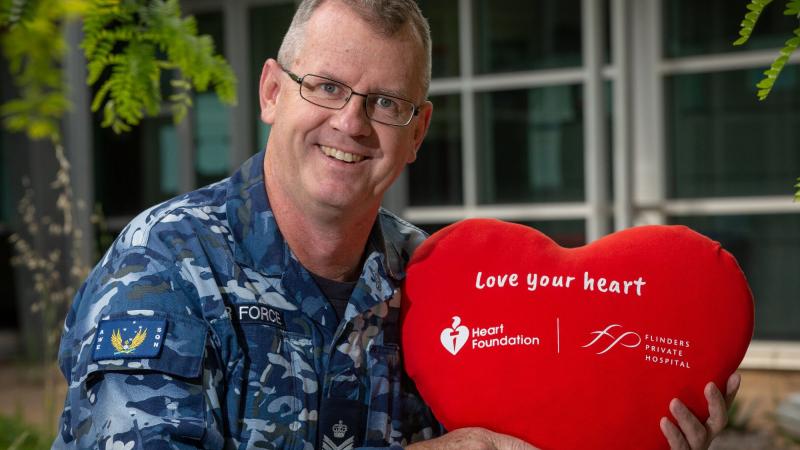 Flight Sergeant Tony Rohan at RAAF Base Edinburgh. Photo: Sergeant Bill Solomou