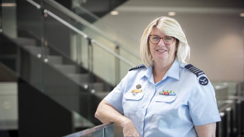 Senior Adviser Gender, Peace and Security, Group Captain Wendy Horder at RAAF Base Williamtown. Photo: Corporal Craig Barrett