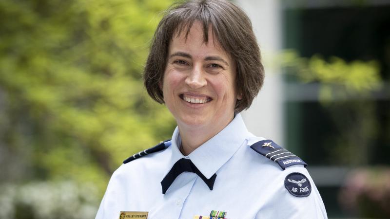Gender Adviser Headquarters Joint Operations Command Wing Commander Kelley Stewart at Russell Offices in Canberra. Photo: Kym Smith