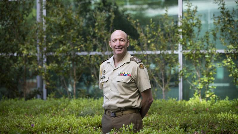 Gender Adviser Army Operations Lieutenant Colonel Tim Manton at Russell Offices in Canberra. Photo: Kym Smith