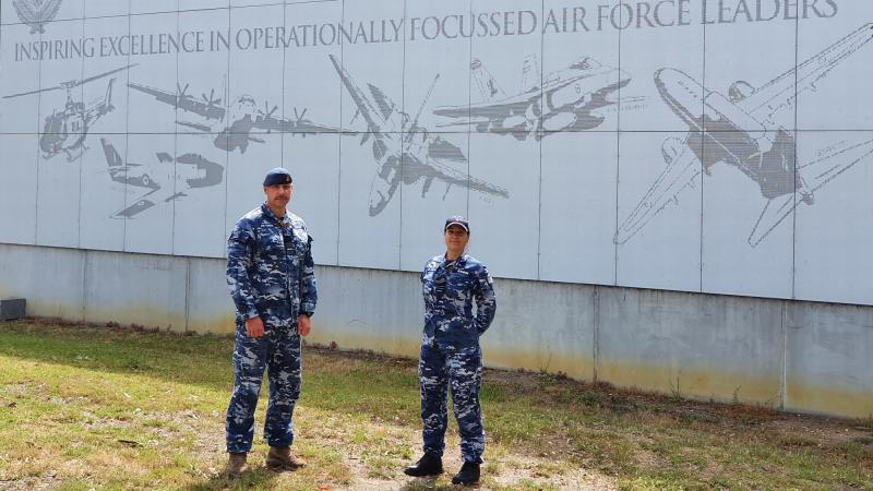 Husband and wife Squadron Leader Mark Rankin and Flight Lieutenant Eva Rankin have both been awarded the Air Force NAIDOC Week Maliyan Medallion for advancing the Air Force Indigenous Strategy.