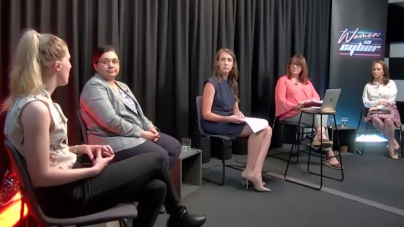 A panel discussion formed part of the Women in Cyber event held last month.