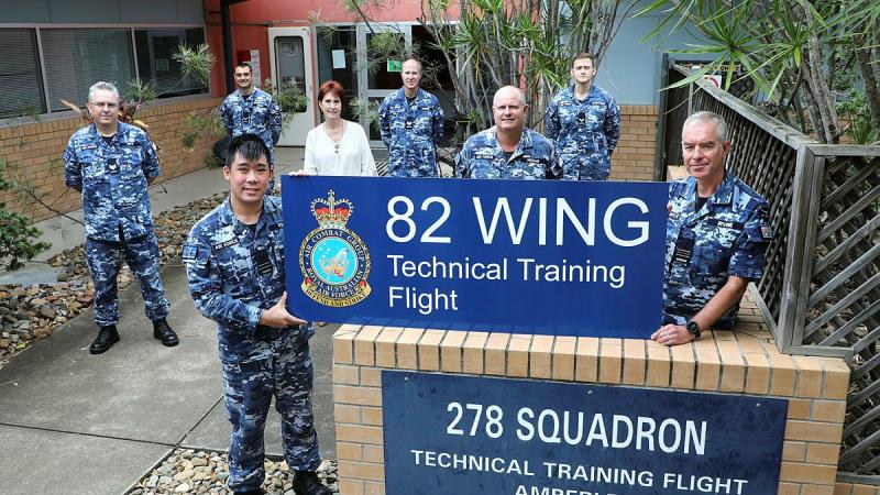 Air Force's No. 278 Squadron marked its closure with the preservation of a building sign at RAAF Base Amberley, Queensland.