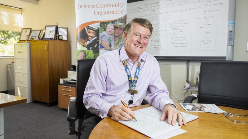 Director-General Defence Community Organisation  Paul Way in his office at Deakin.
