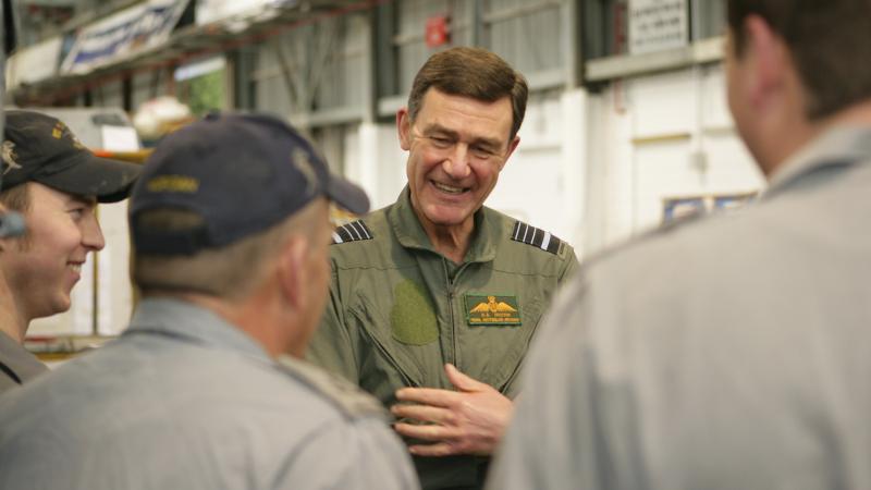 Sir Angus Houston says he was part of a "team environment from top to bottom". Photo: Able Seaman Bradley Darvill
