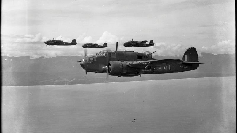 The historic No. 100 Squadron was reformed on New Year’s Day. Pictured is a Beaufort from the original squadron flying in 1945.