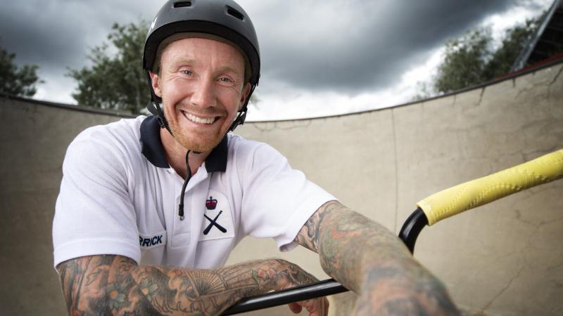 Petty Officer Jake Garrick at Eddison Park, Canberra. Photo: Petty Officer Lee-Anne Cooper