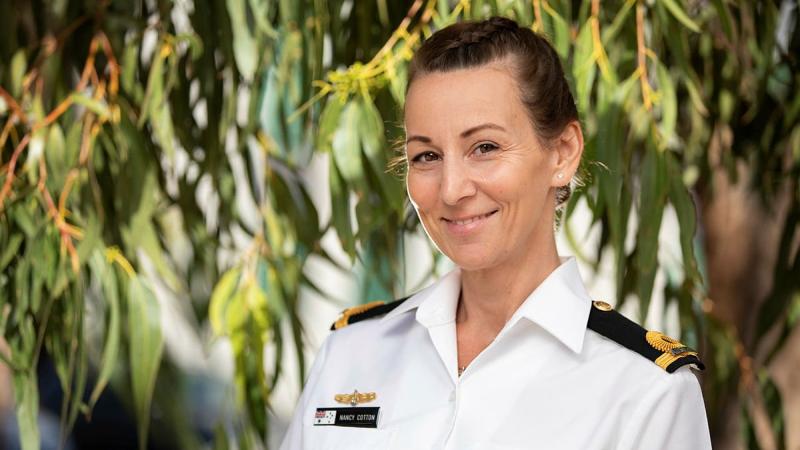Sub-Lieutenant Nancy Cotton at Russell Offices in Canberra, ACT. Photo: Petty Officer Lee-Anne Cooper