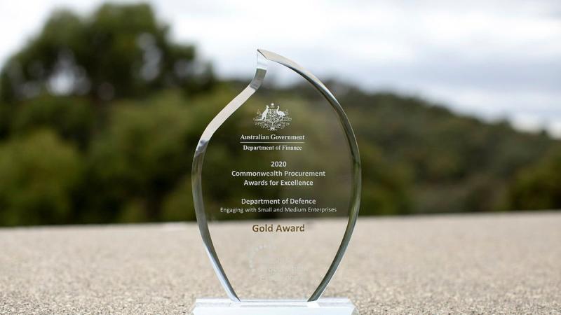 Defence has won its second consecutive Gold Award in the Commonwealth Procurement Awards for Excellence in the Engaging with Small and Medium Enterprises category. 
