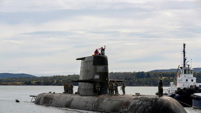 HMAS Sheean comes alongside at Beauty Point, Tasmania, in the first of a series of port visits in the state. Photo: Leading Seaman Nadav Harel