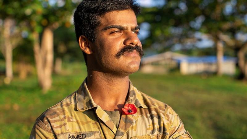 Private Osama Ahmed will spend Anzac Day 2021 in Vanuatu. Photo: Corporal Olivia Cameron