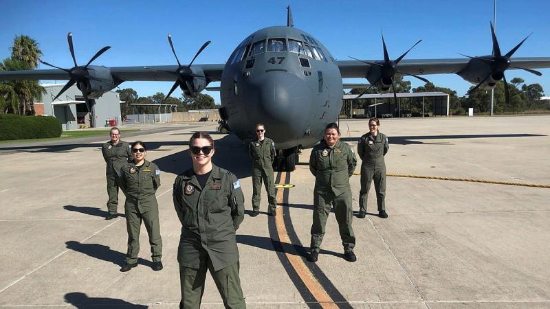 The all-female crew of No. 3 Aeromedical Evacuation Squadron deployed to provide additional aeromedical evacuation capability after Tropical Cyclone Seroja.
