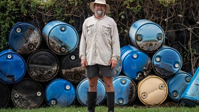 James Ford after receiving help from the ADF with rebuilding his business, Nambucca River Oysters, during Operation NSW Flood Assist. Photo: Private Jacob Hilton