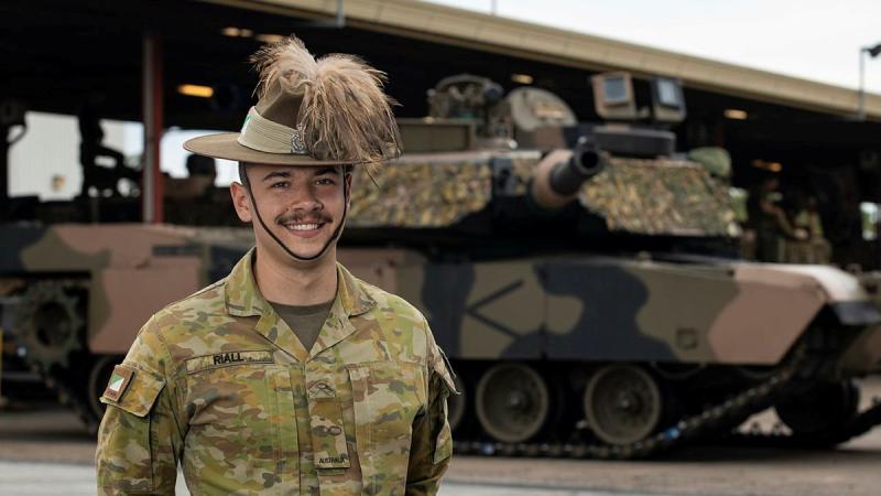 Trooper Matthew Riall at Gallipoli Barracks Brisbane. Photo: Corporal Nicole Dorrett
