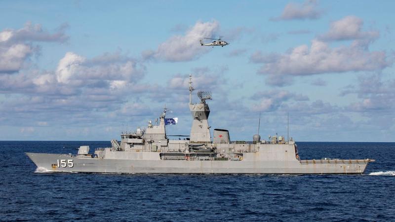 HMAS Ballarat has joined the international effort to enforce UN Security Council sanctions on North Korea. Photo: Leading Seaman Thomas Sawtell
