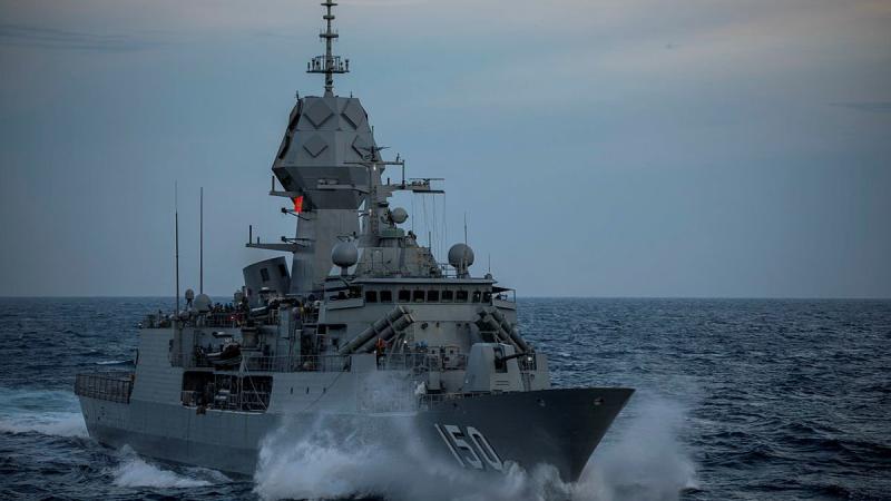The crew of HMAS Anzac on May 18 marked the 25th anniversary of the ship's commissioning into service with the Navy. Photo: Leading Seaman Thomas Sawtell