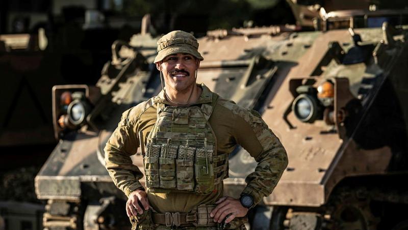 Private Tui Swann, from the 6th Battalion, Royal Australian Regiment, is preparing at Gallipoli Barracks, Brisbane, for Rotation 133 to Rifle Company Butterworth in Malaysia. Photo: Private Jacob Hilton