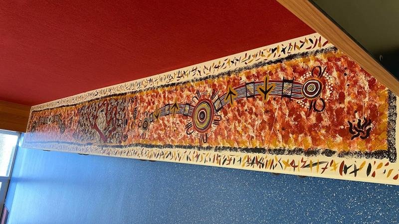 Queensland University Regiment's Colours case is now adorned with the artwork of Christopher McGregor.
