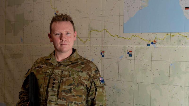 Legal Officer Captain Geoff Rossiter, of 4 Brigade, will run in the 2021 Melbourne Marathon. Photo: Private Michael Currie