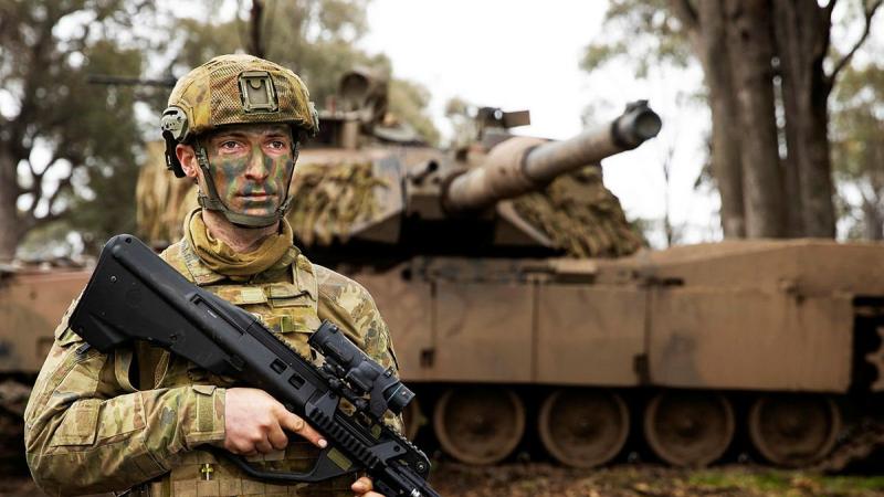 Lieutenant Levi Ross on Exercise Gauntlet Strike at Puckapunyal Military Training Area, Victoria. Photo: Corporal Robert Whitmore