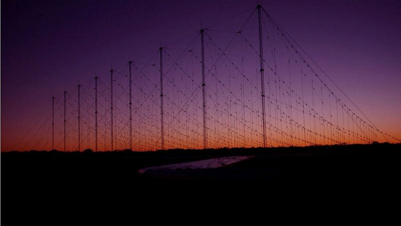 A Jindalee operational radar network (JORN) transmitter at Harts Range, Alice Springs.