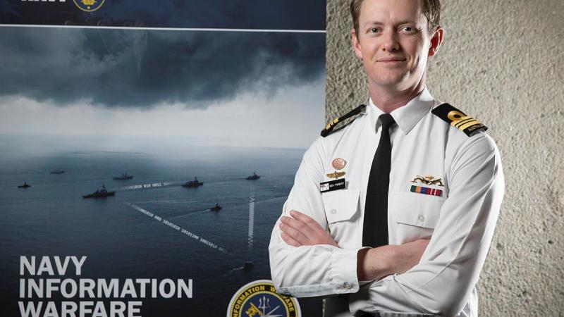 Lieutenant Commander Benjamin Piggott is the Navy Information Warfare Branch’s Deputy Director- Space based in Canberra. Photo: Petty Officer Bradley Darvill