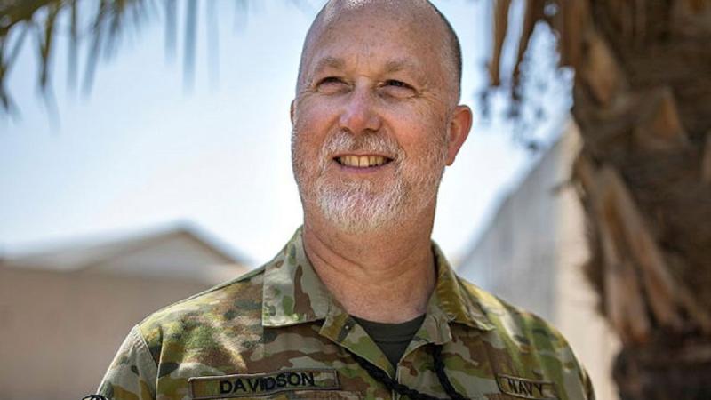 Navy neurosurgeon Lieutenant Commander Andrew Davidson is deployed to Iraq at the Baghdad Diplomatic Support Centre. Photo: Sergeant Glen McCarthy