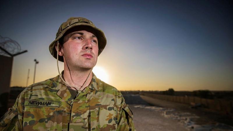 Private Daniel Newman is deployed to the Middle East region. Photo: Sergeant Glen McCarthy