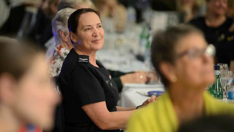 Sergeant Gabrielle Gross at the inaugural Women in Air Force luncheon at the Aviation Heritage Museum in Bull Creek, Western Australia. Photo: Sergeant Gary Dixon