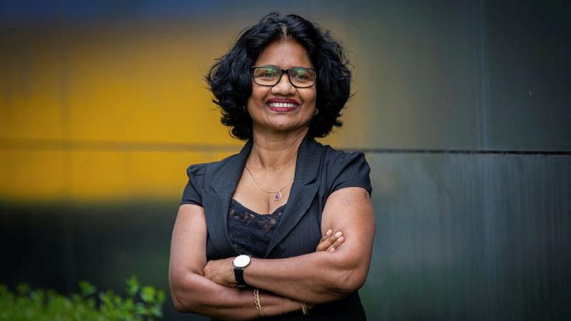 Rathna Bandutunga is a project scheduler with the Department of Defence at Brindabella Park in Canberra. Photo: Kym Smith