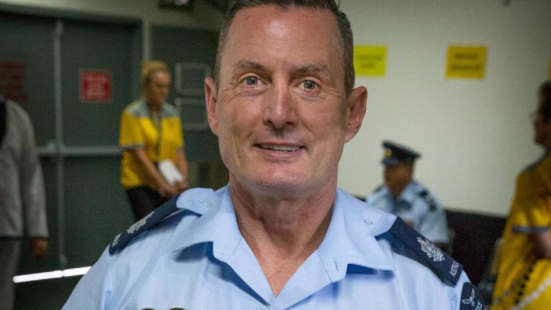 Air Force aviator Warrant Officer Steve Weaver prepares for a medal ceremony at the Sydney 2018 Invictus Games. Photo: Sergeant William Guthrie.