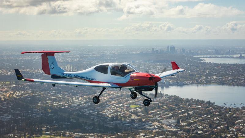 One of the four new Diamond DA40 NG aircraft that has recently been delivered to the Australian Air Force Cadets, Aviation Operations Wing. Photo: Sergeant Michael Thomas