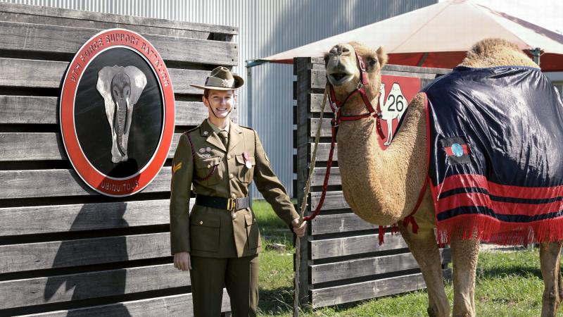 Corporal Ashlee Sheen, from 9th Force Support Battalion, will be returning to her home town of Tamworth, NSW, for Anzac Day. Photo: Sergeant Jason Slape