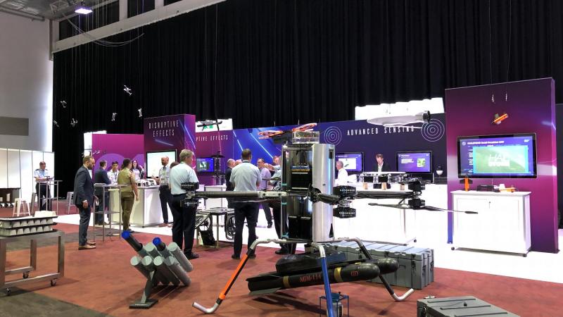 The Jericho Disruptive Innovation team showcased 24 impressive prototypes at an Innovation Expo at the 2022 Air and Space Power Conference in Canberra. Photo: Wing Commander Michael Gan