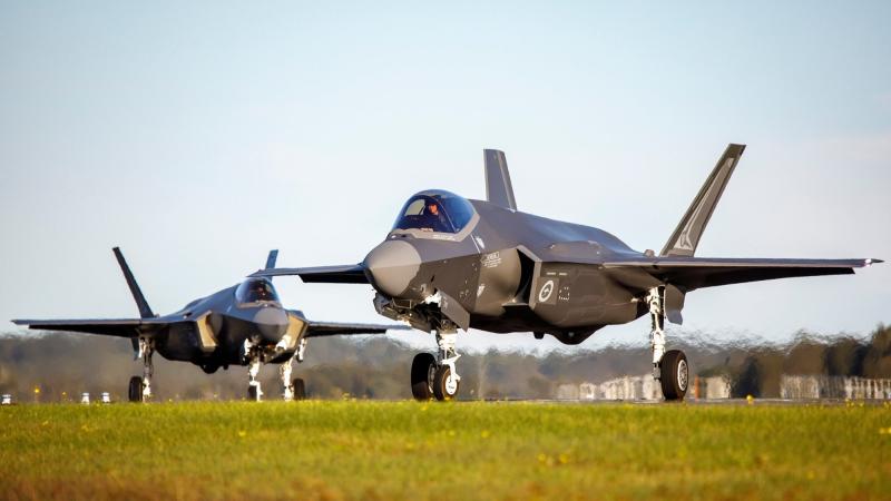 The RAAF's newest F-35A Lightning II aircraft arrive at RAAF Base Williamtown. Photo: Corporal Craig Barrett