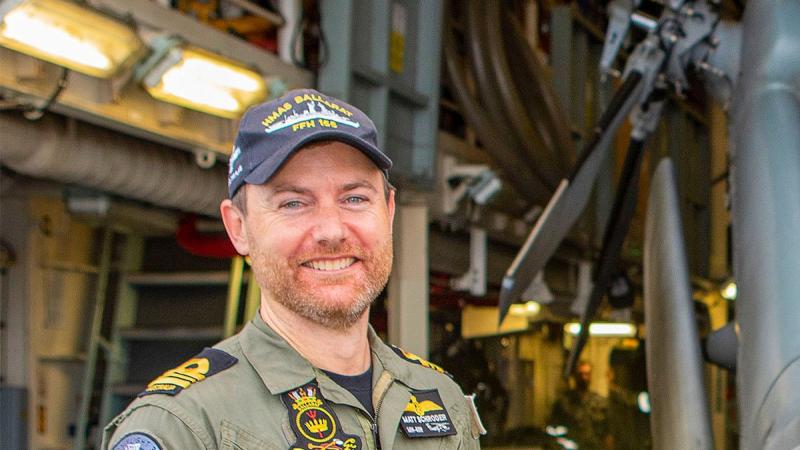 Lieutenant Commander Matthew Schroder. Photo: Leading Seaman Ernesto Sanchez