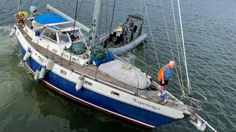 Civilian vessel Experience after suffering an engine failure. Photo: Supplied