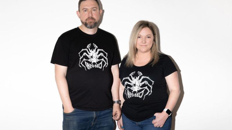 Founders of cyber security business InfoSect which won funding through the Next Generation Technologies Fund to develop its cyber security tool, BOGONG. Photo: Thorson Photography