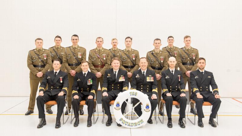 Navy and Army pilots, remote pilot warfare officers and aircrewmen graduate from 723 Squadron – Joint Helicopter School. Photo: Leading Seaman Ryan Tascas