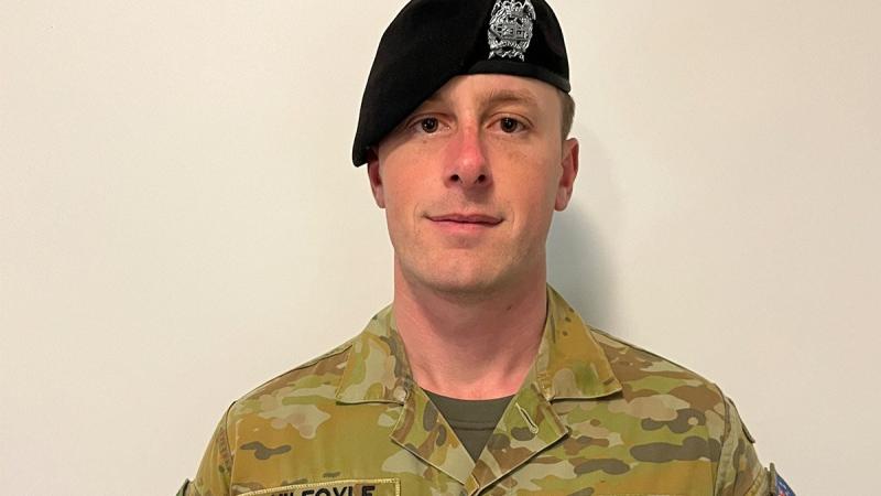 Australian Army soldier Corporal Hayden Guilfoyle. Photo: Supplied