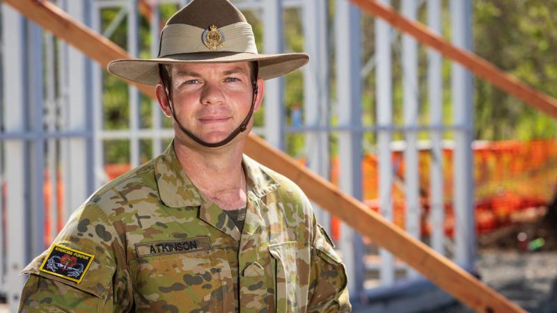 Major Scott Atkinson on-site during Exercise Puk Puk at Goldie River Training Depot in Papua New Guinea. Photo: Sergeant Nunu Campos