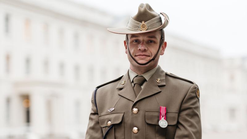 Sapper Alistair Wilson from the School of Military Engineering at Wellington Barracks, London. Photo: Corporal John Solomon